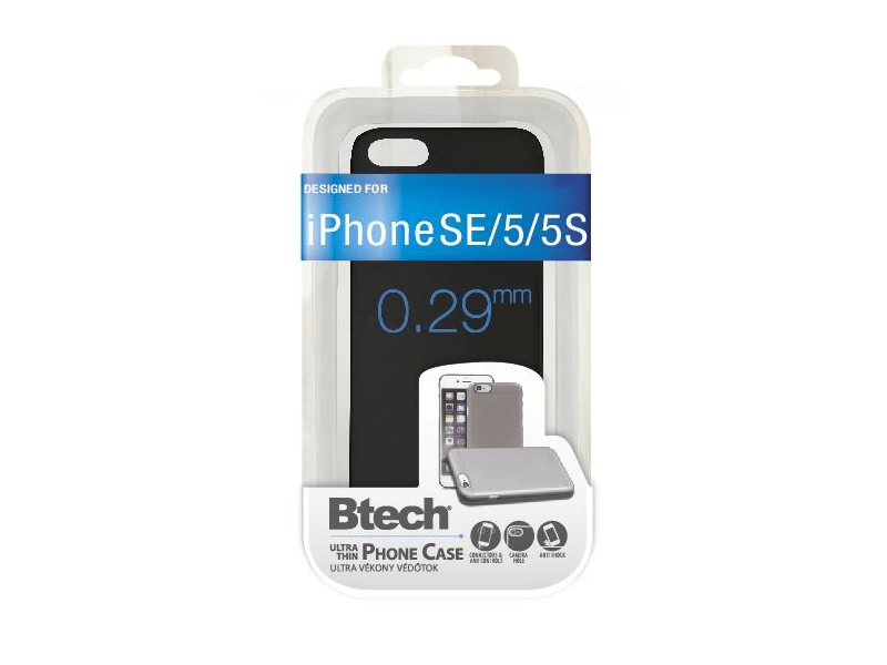 BTECH Iphone 5/ 5S Ultravékony védőtok, Fekete