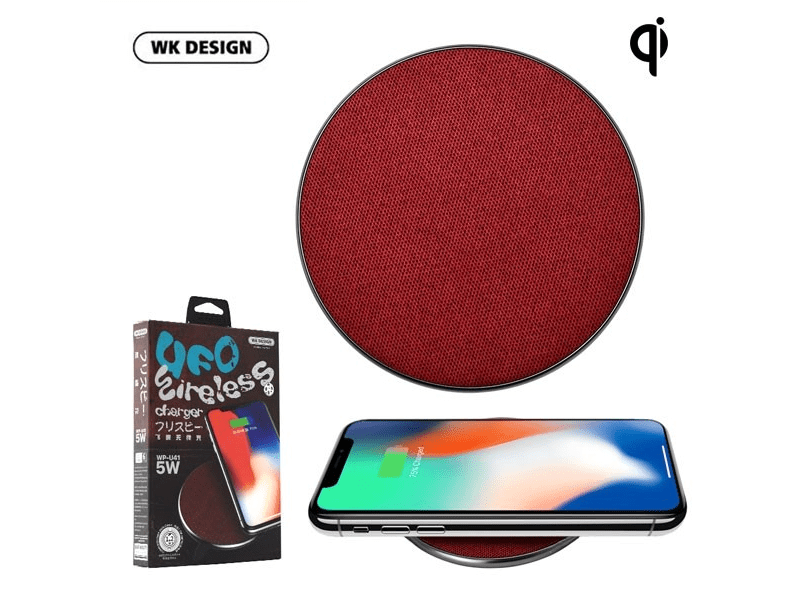 WK 601679 UFO Vezeték nélküli töltő, Bordó