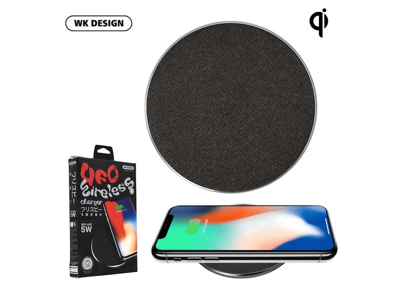 WK 601662 UFO Vezeték nélküli töltő, Fekete