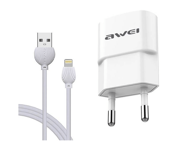 AWEI C832 Lightning Hálózati töltő, Fehér