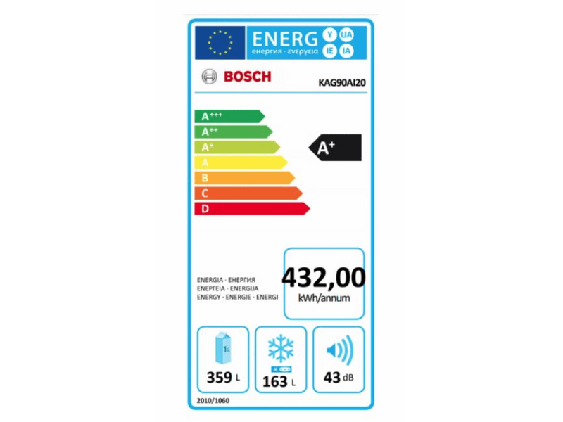 BOSCH KAG90AI20 Side by side hűtőszekrény