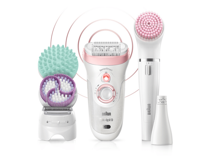 Braun Silk-épil Beauty Set 9 9/985 BS Wet & Dry epilátor 8 kiegészítővel