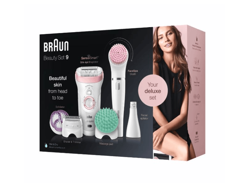 Braun Silk-épil Beauty Set 9 9/985 BS Wet & Dry epilátor 8 kiegészítővel