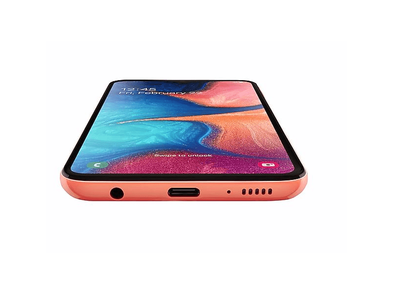 Samsung Galaxy A20e Dual SIM Kártyafüggetlen Okostelefon, Narancssárga