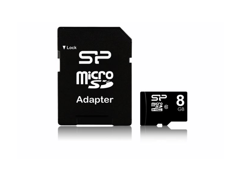 Silicon Power microSDHC 8GB C10 SP008GBSTH010V10 Memóriakártya