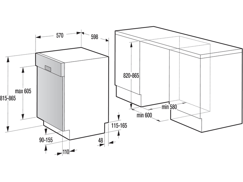 Gorenje GI62010X Beépíthető mosogatógép