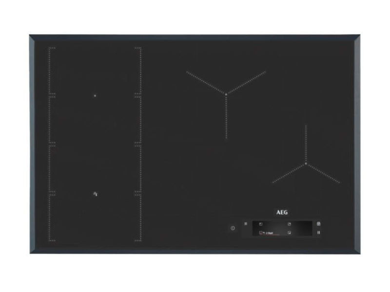 AEG IAE84851FB SenseFry beépíthető indukciós főzőlap, Hob2Hood, FlexiBridge funkció, 80 cm