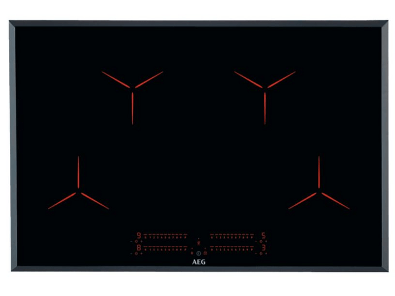 AEG IPE84531FB Beépíthető indukciós főzőlap, Hob2Hood, 80 cm