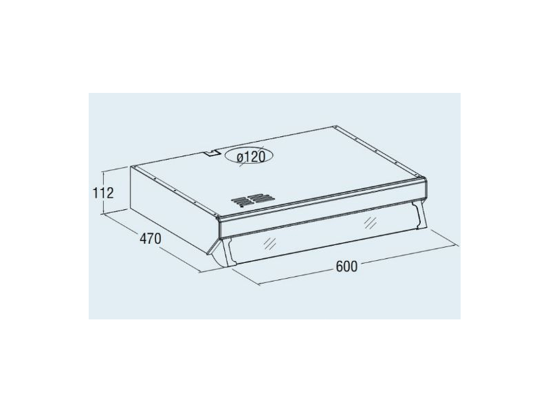 Cata F-2060 Hagyományos páraelszívó, fehér