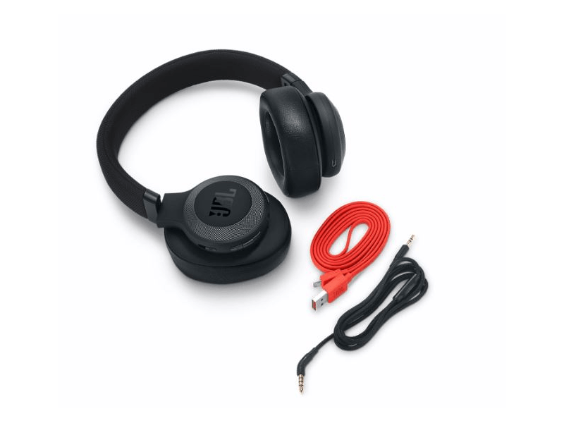 JBL E65BTNC BLK Bluetooth zajszűrős fejhallgató, Fekete