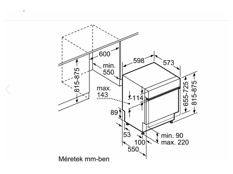BOSCH SMI46AS04E Beépíthető elölvezérelt mosogatógép