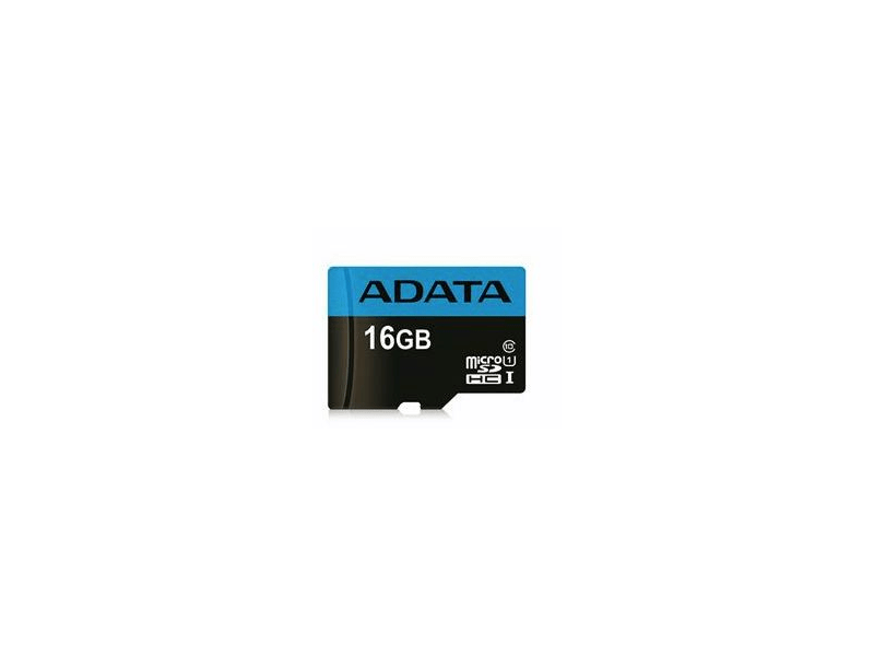 ADATA Memóriakártya MicroSDHC 16GB + Adapter UHS-I CL10 (50/10) (AUSDH16GUICL10-RA1)