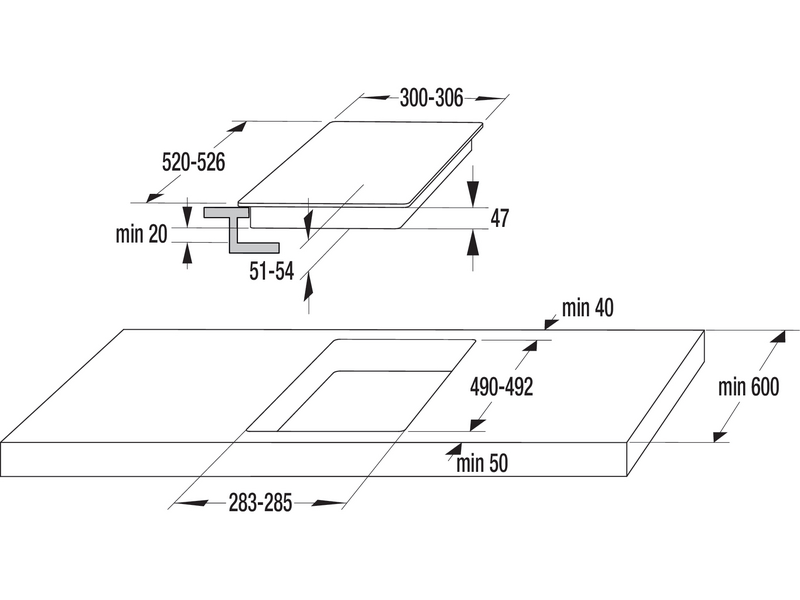 Gorenje ECT322BCSC Beépíthető főzőlap