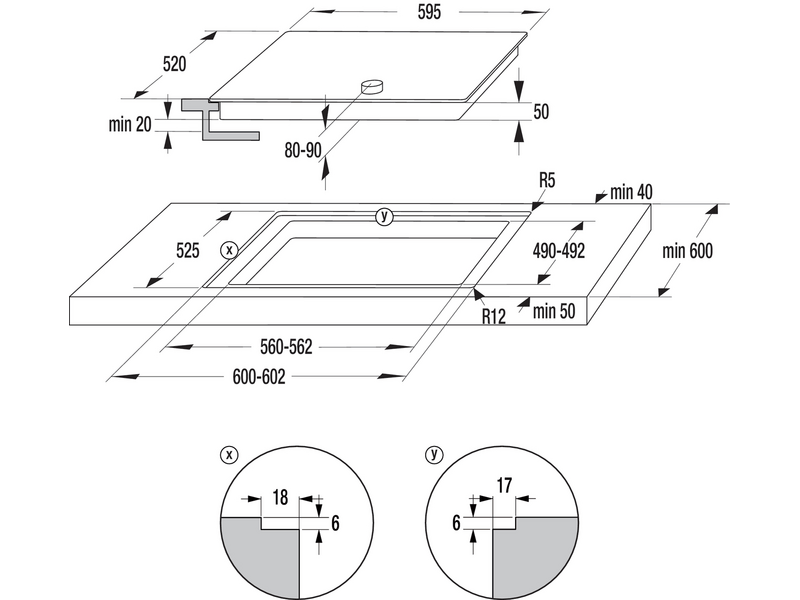 Gorenje EC641BSC Ugradbena keramička ploča