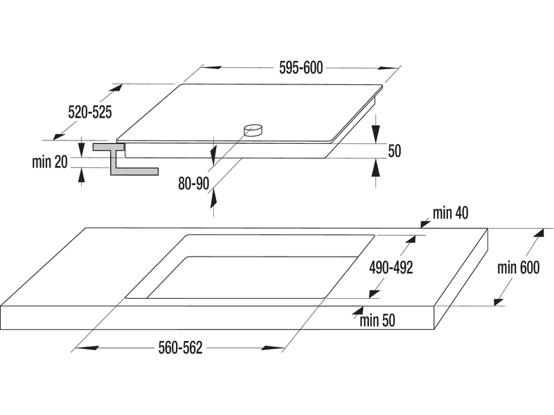 Gorenje EC642CLI Beépíthető kerámia főzőlap