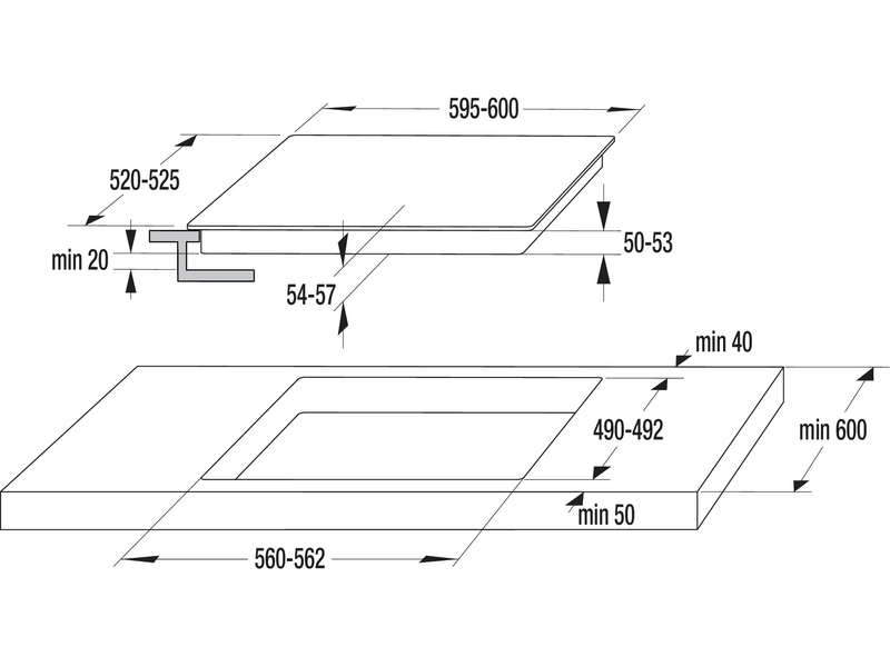 GORENJE ECT648ORAB Beépíthető kerámia főzőlap