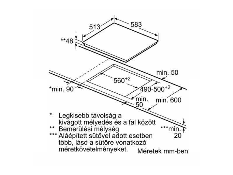 BOSCH PKN645FP1E Beépíthető kerámia főzőlap