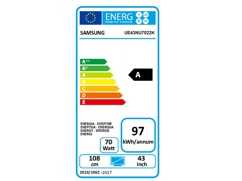 Samsung UE43NU7022KXXH LED 43