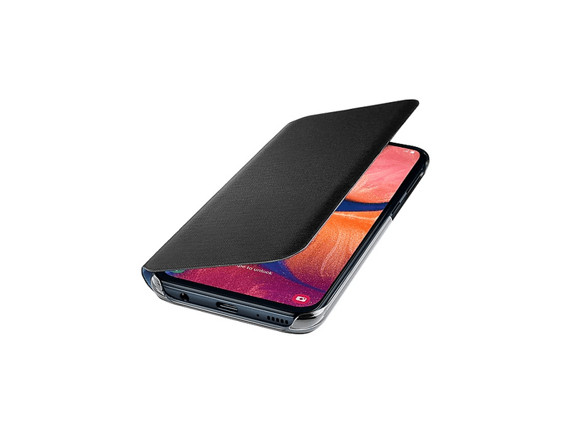 Samsung EF-WA202PBEGWW Galaxy A20e Flip tok, Fekete