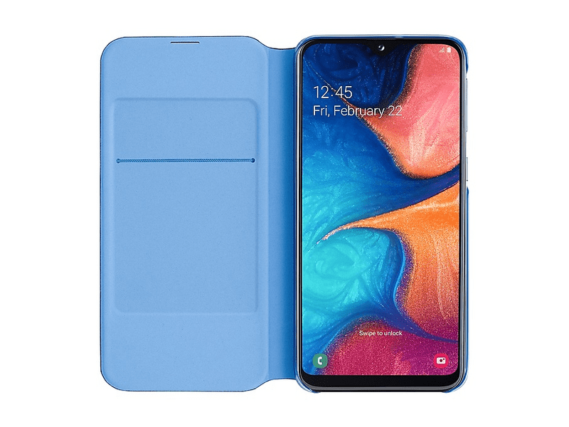 Samsung EF-WA202PBEGWW Galaxy A20e Flip tok, Fekete
