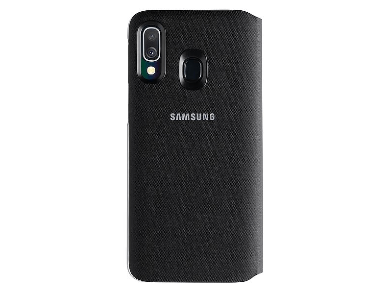 Samsung EF-WA405PBEGWW Galaxy A40 Flip tok, Fekete