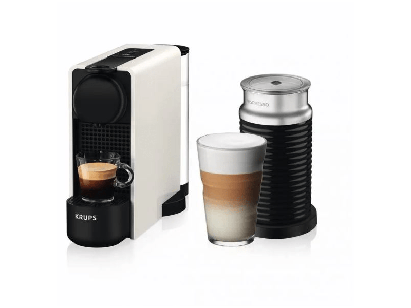 KRUPS XN511110 Essenza Plus White & Aeroccino Kapszulás kávéfőző fehér