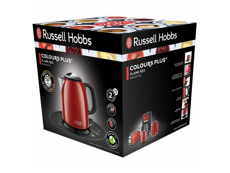 RUSSEL-HOBBS 24992-70 Colours+ Mini vízforraló, piros