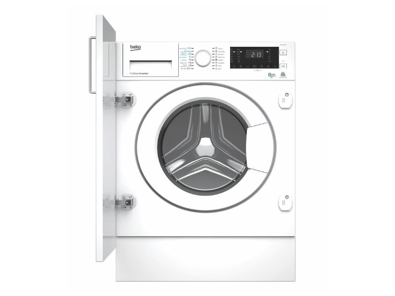 BEKO HITY-854310 F Beépíthető mosó- és szárítógép, Fehér