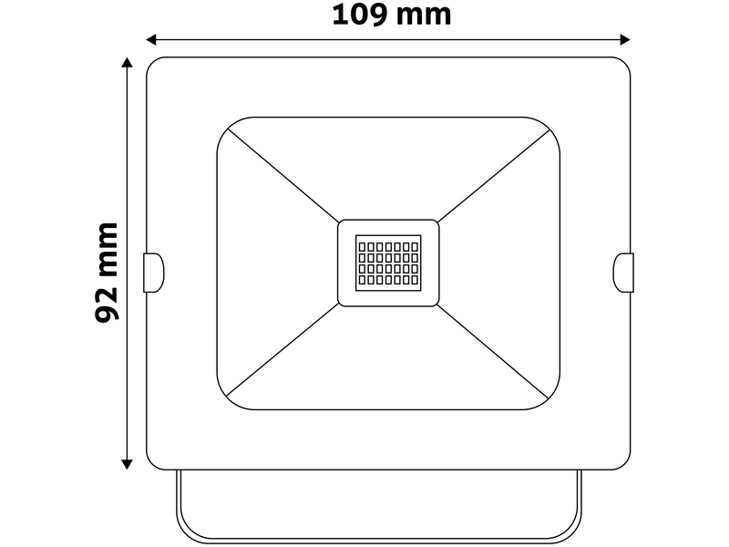 Avide ABSSFLNW-10W LED-ES Reflektor 800lm 4000K IP65