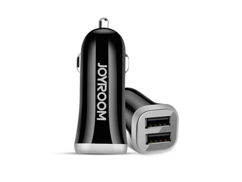 Joyroom C-M216 3.1A 2xUSB Autós töltő, Fekete