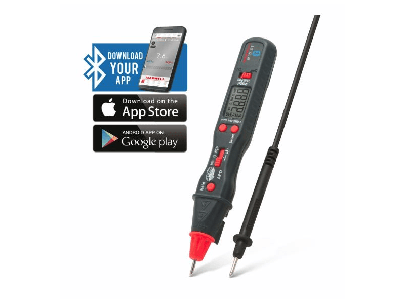 Maxwell 25520 Digitális Smart multiméter Bluetooth kapcsolattal Toll kivitel