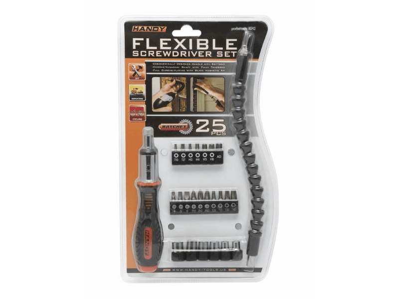 Handy 10743 Racsnis csavarhúzókészlet flexibilis bitszárral  27 db-os