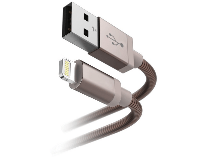 HAMA 183338 USB – Lighting töltő és adatkábel, Rozéarany