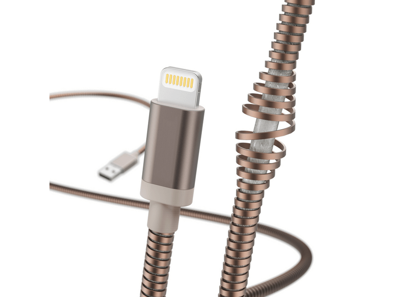 HAMA 183338 USB – Lighting töltő és adatkábel, Rozéarany