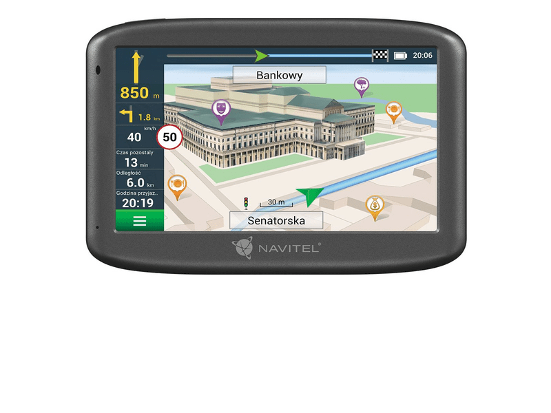 NAVITEL E505 Mágneses tartóval