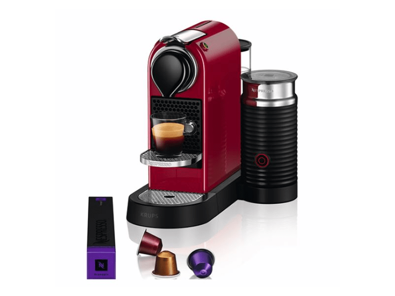 KRUPS XN761510 Nespresso Citiz& Milk Kapszulás kávégép, Piros