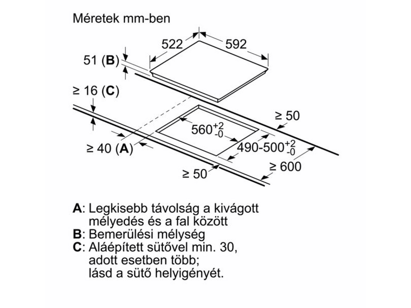 Bosch PVS611FC5E Beépíthető Indukciós főzőlap