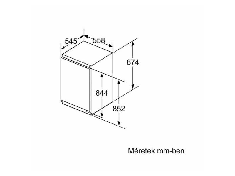 BOSCH GIV21AF30 Beépíthető fagyasztószekrény