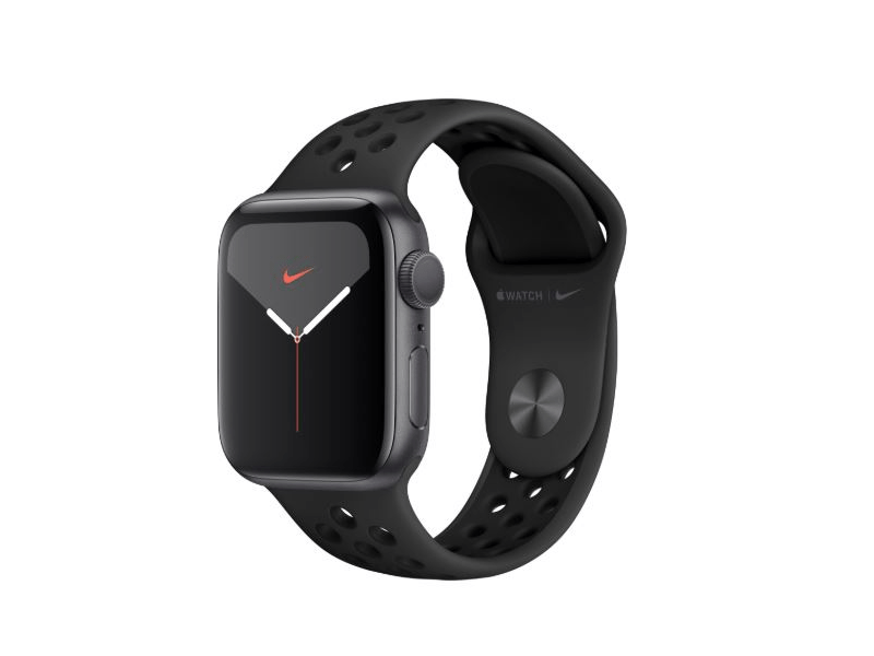 Apple Watch Nike Series 5, 40mm Asztroszürke, Alumínium, Fekete Nike sport szíjjal