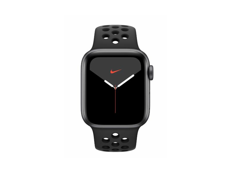 Apple Watch Nike Series 5, 40mm Asztroszürke, Alumínium, Fekete Nike sport szíjjal