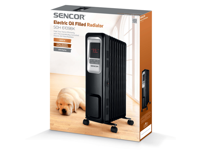 Sencor SOH 6109BK Elektromos olajradiátor