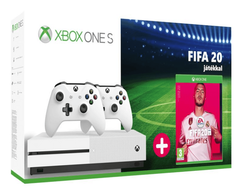 Xbox One S 1TB + Kontroller + FIFA20