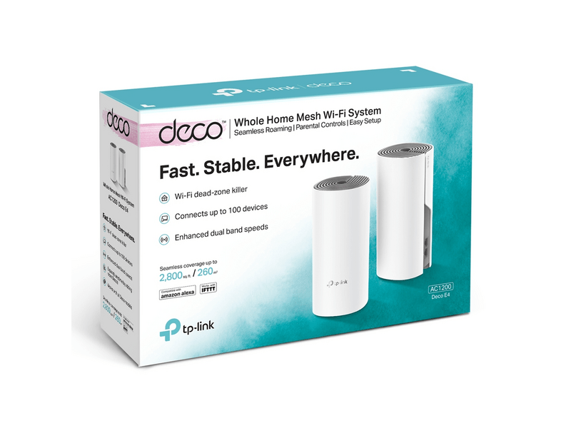 TP-Link Deco E4 Mesh Wi-Fi rendszer 2-Pack