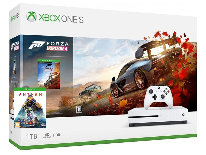 Xbox One S 1TB + Forza Horizon 4 + ANTHEM