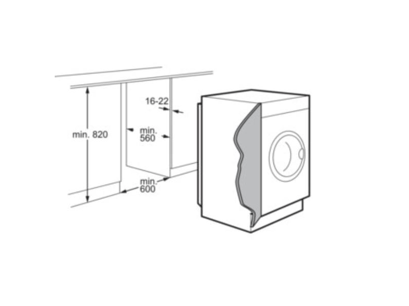 AEG L8FBE48SI Beépíthető gőzmosógép