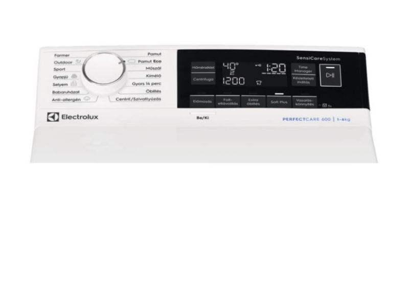 Electrolux EW6T3265H PerfectCare felültöltős mosógép, 6 kg, 1200 f/p