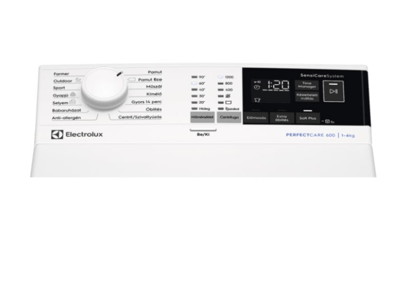 Electrolux EW6T4265H PerfectCare felültöltős mosógép, 6 kg, 1200 f/p