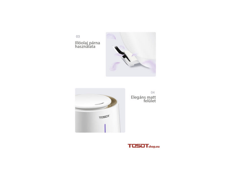TOSOT SCWK-4006 Párásító, fehér