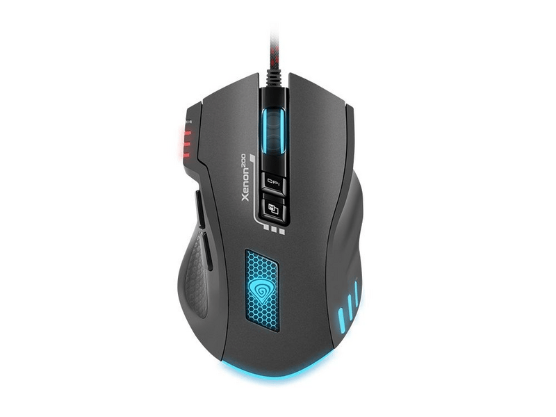 Genesis Xenon 200 optikai Gaming egér, Fekete