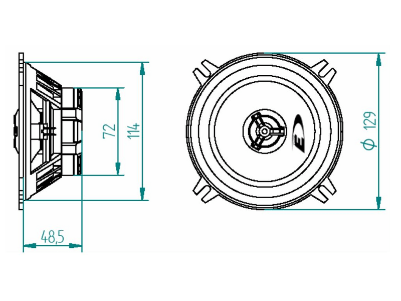 Alpine SXE-1325S 2 utas koax hangszóró